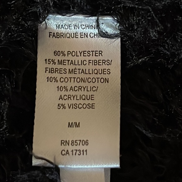 Buffalo David Bitton, Long Sweater (M) [black with gold thread accent] - Picture 6 of 10